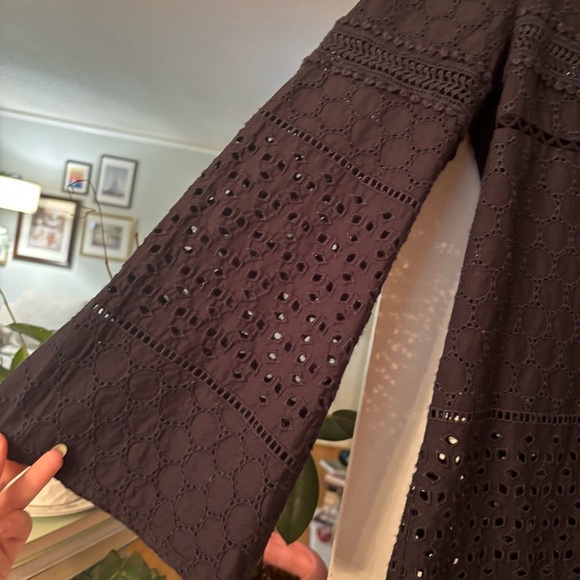 Vineyard Vines Black Eyelet Shift Dress - Picture 2 of 6